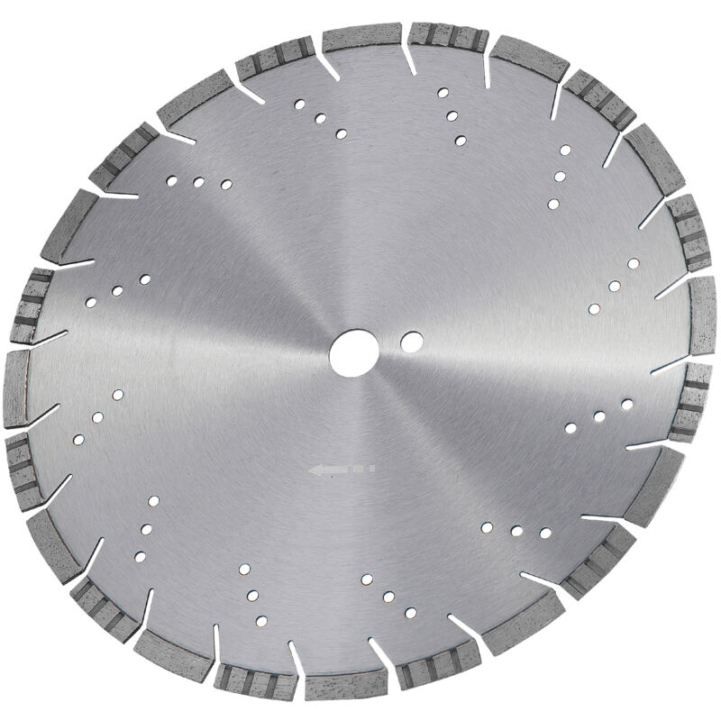 Mophorn - 14 Zoll/350 mm Diamantsägeblatt, Betonsägeblatt Nass/Trocken, 0,39 Zoll/10 mm schräge Zähne, universelles 1-Zoll-Mittelloch, für Beton,