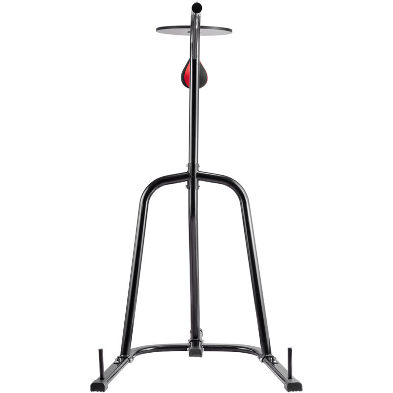 2-in-1 Boxsack-Ständer, Heavy-Duty-Stahl-Workout-Ausrüstung, Einstellbare Höhe Box-und Speed-Bag-Stand, freistehendes Sandsack-Rack, unterstützt bis