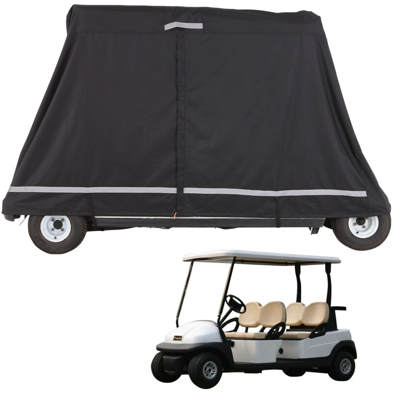 Mophorn - 4 Passagier Golf Cart Cover, 600D Polyester Full Protection, Universal Fit für die meisten Club Cars, wasserdicht, sonnengeschützt &