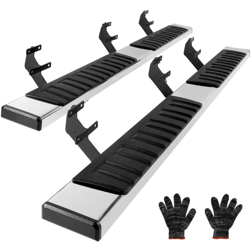 Mophorn - 6 Zoll für 2015–2023 Ford F150 – Crew Cab/2017–2023 Ford f – 250 f – 350 Super Duty Crew Cab, 201 Edelstahl-Trittbretter, 500 Pfund