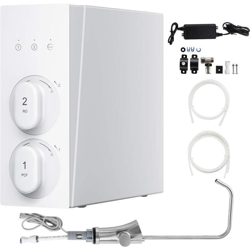 Mophorn - 600 gpd 8-stufiges Durchlauferhitzer-Umkehrosmosesystem, NSF-zertifizierter Untertisch-Wasserfilter, TDS-Reduzierung,