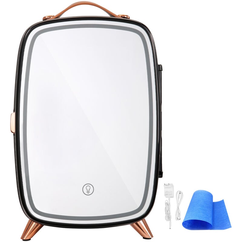 Mophorn - 6L Mini-Kühlschrank, thermoelektrischer Kühler und Wärmer für 8 Dosen, Hautpflege-Kühlschrank für Getränke, Snacks, Zuhause, Büro, Auto,