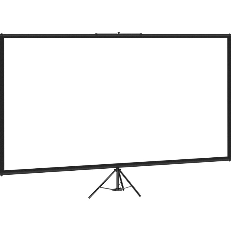 Mophorn - 70-Zoll-Stativ Projektor Bildschirm Stand 16:9 4K hd faltenfrei höhenverstellbar tragbare Leinwand für Indoor & Outdoor Film, Heimkino,