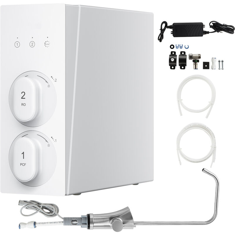 Mophorn - 800 gpd 8-stufiges Durchlauferhitzer-Umkehrosmosesystem, NSF-zertifiziert, TDS-Reduzierung, Untertisch-Wasserfilter mit