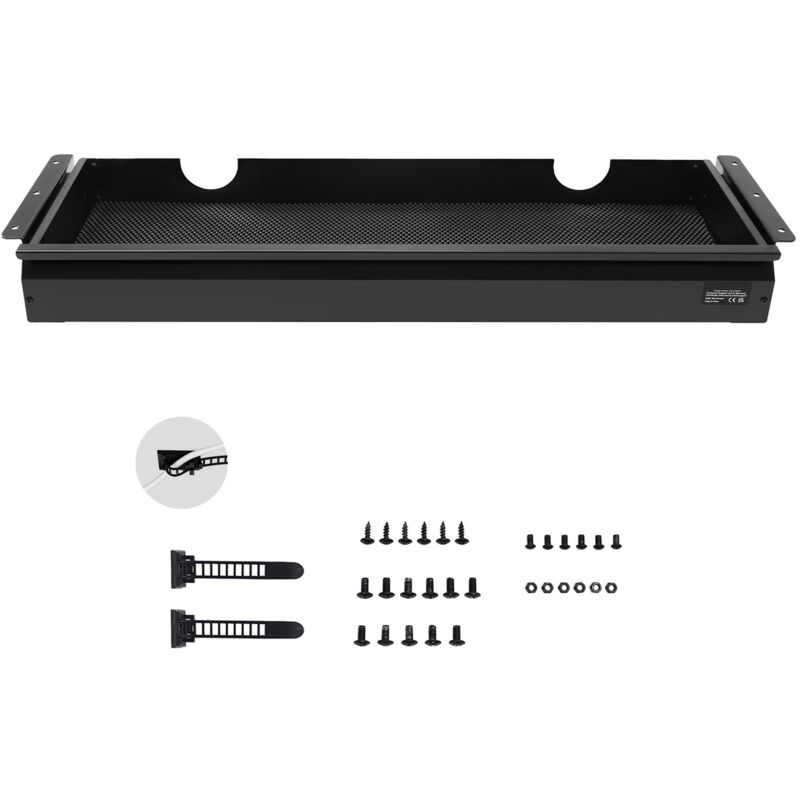 Mophorn 83,8 cm breite Schublade unter dem Schreibtisch – herausziehbar. Versteckter Schreibtisch-Aufbewahrungs-Organizer – Bleistiftschublade unter