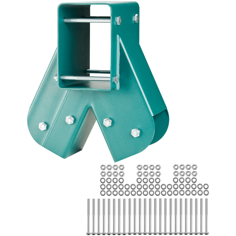 Mophorn A-Frame-Schaukel-Set-Halterungen, robuste Hardware aus Karbonstahl mit Montagesatz, DIY-Schaukel-Set für 101,6 x 101,6 mm Beine und 101,6 x
