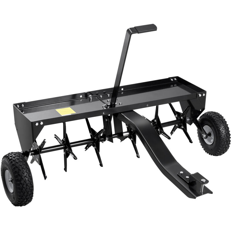 Aerifizierer 1275x980x885 mm, Rasenbelüfter mit Universalkupplung, Anhängebelüfter mit Eisenspikes, Aufsitzmäher zum Hinterherziehen für Gärten,