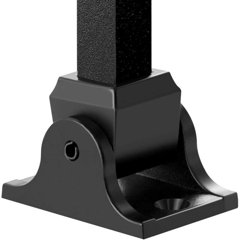 Aluminiumlegierung Baluster Schuhe Quadratische Baluster Baluster Schmiedeeisen Spindeln für Treppen Neigung Schuhe mit Schraublöchern zur Verwendung