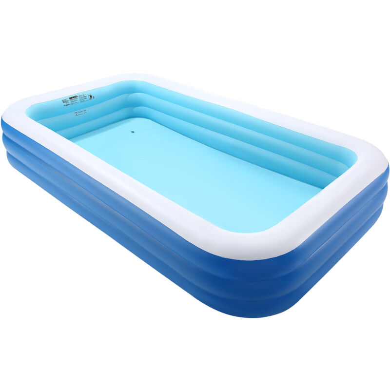Mophorn Aufblasbarer Pool, 3000 x 1702 x 508 mm, Familien-Planschbecken mit Reparaturset, Schwimmbecken für Sommeraktivitäten, Perfekt für Wasserspaß