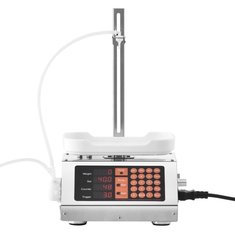 Mophorn - Automatische Flüssigkeitsabfüllmaschine, 5 – 50 g Wiegekapazität, Schlauchpumpe, digitale Steuerung für Milch, Wasser, Wein, Sojasauce,