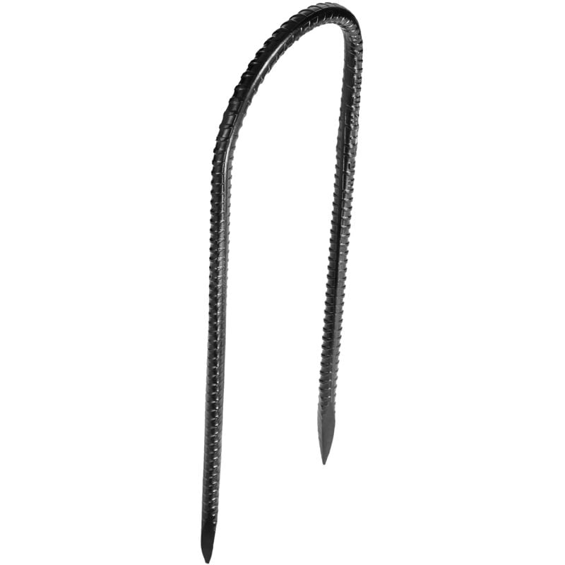 Mophorn - Bodenanker, 304,8x82,04 mm, U-Form mit 8 mm Durchmesser, verzinkte Zeltheringe, Erdanker, Erdnägel, Heringe, geeignet für Zelte, Vordächer,