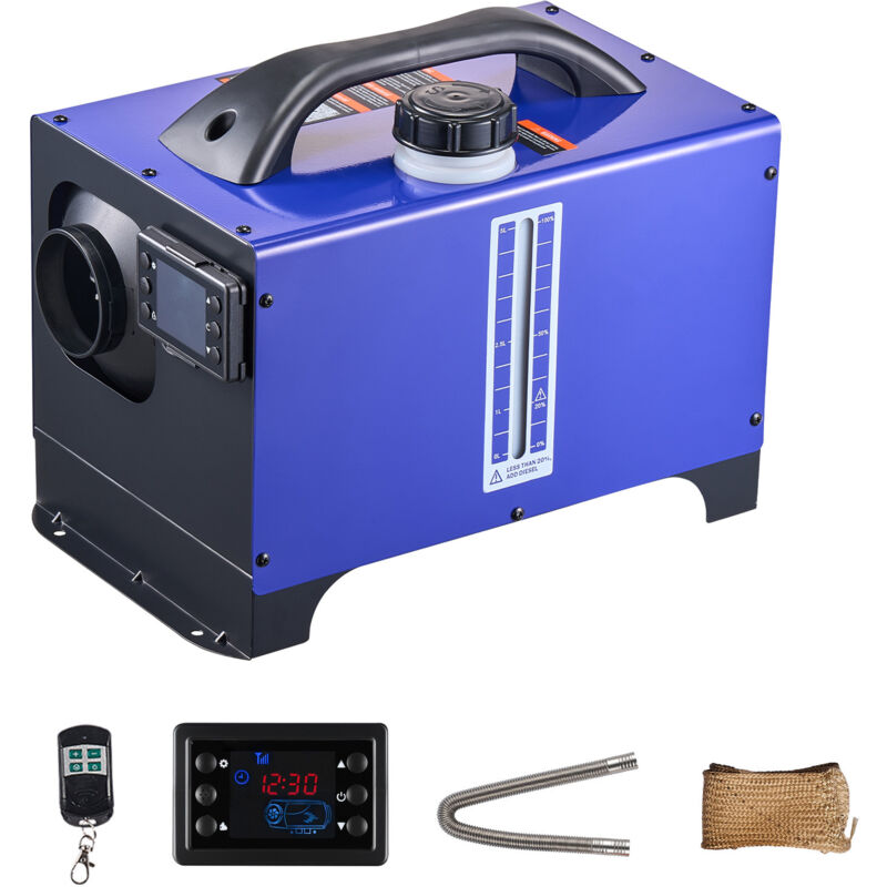 Mophorn Diesel-Luftheizung 8 kW DC 12 V/24 V, tragbare Standheizung mit Fernbedienung, LCD-Bildschirm und Griff, leiser Betrieb,