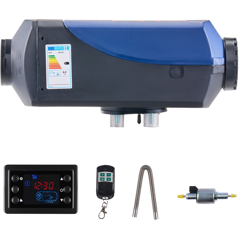 Mophorn Diesel-Luftheizung 8 kW DC 12 V/24 V, tragbare Standheizung mit Fernsteuerung und LCD-Anzeige, leiser Betrieb, 10-Liter-Kraftstofftank für