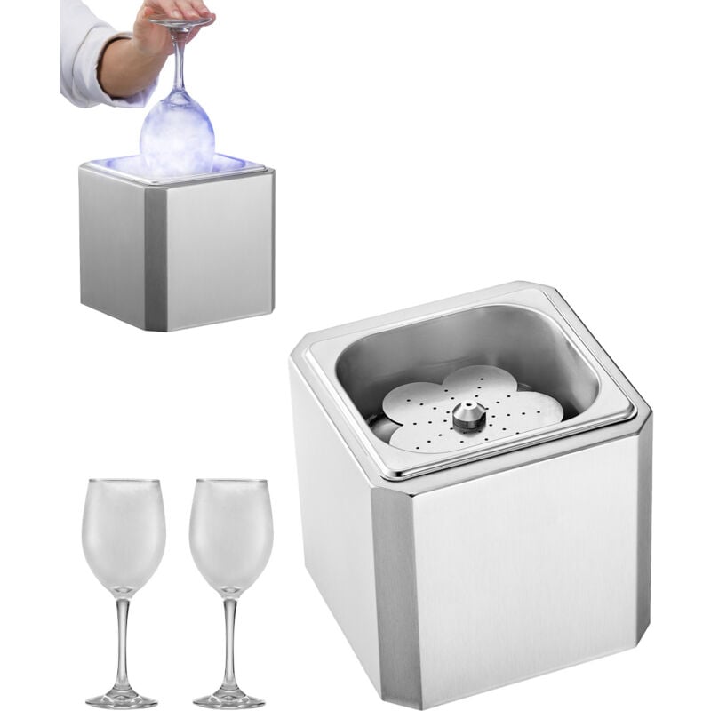 Mophorn Glas Froster Kühler – Schnelles Abkühlen in 8–10 Sekunden. Dieser CO2-Bierglasfroster mit LED-Licht kühlt Gläser sofort. Ideal für Wein,