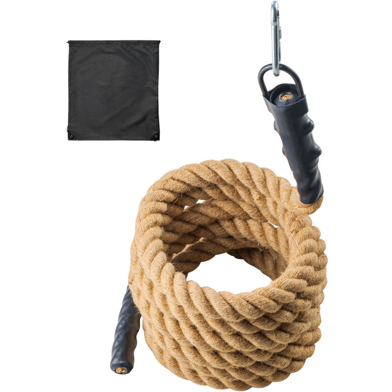 Mophorn - Gym Kletterseil, Gym Fitness Trainingsseil, Übungsseil 1,5 Zoll Durchmesser 30 Fuß Länge. Ideal für Fitness im Fitnessstudio und