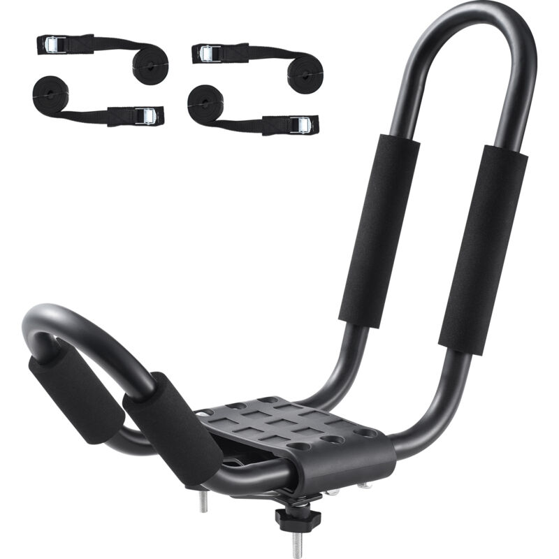 Mophorn Kajak-Dachgepäckträger 2 Paar J-Bar, Softtop-Halterung für Kajak, Kanu, SUP, Ski, SUV, LKW, legierter Stahl, Schwarz, 2 Kajaks