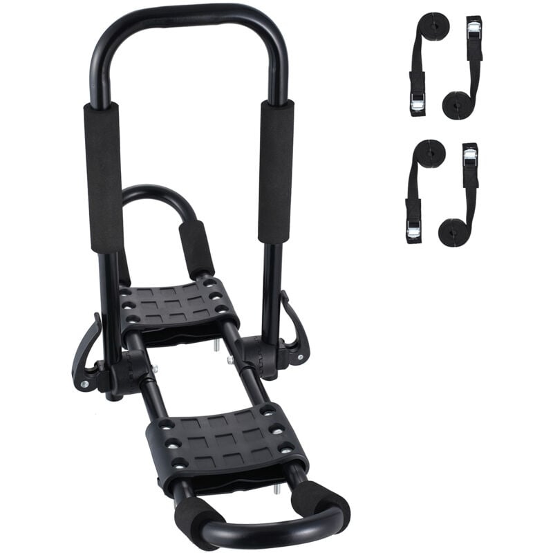 Mophorn - Kajak-Dachträger 1 Paar J-Bar, weicher Dachträger, Befestigung oben, Träger für Kajak, Kanu, sup, Ski, Surfbrett, suv, Auto, lkw, hält 2