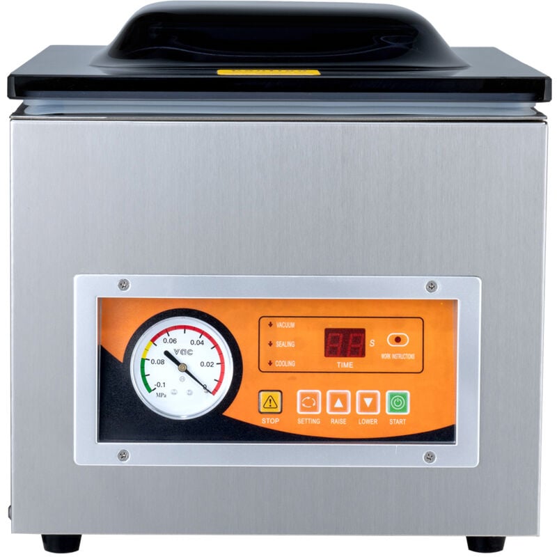 Kammer-Vakuumierer, 260 w, kompakt für nasse und trockene Lebensmittel, 10,2-Zoll-Versiegelung - Mophorn
