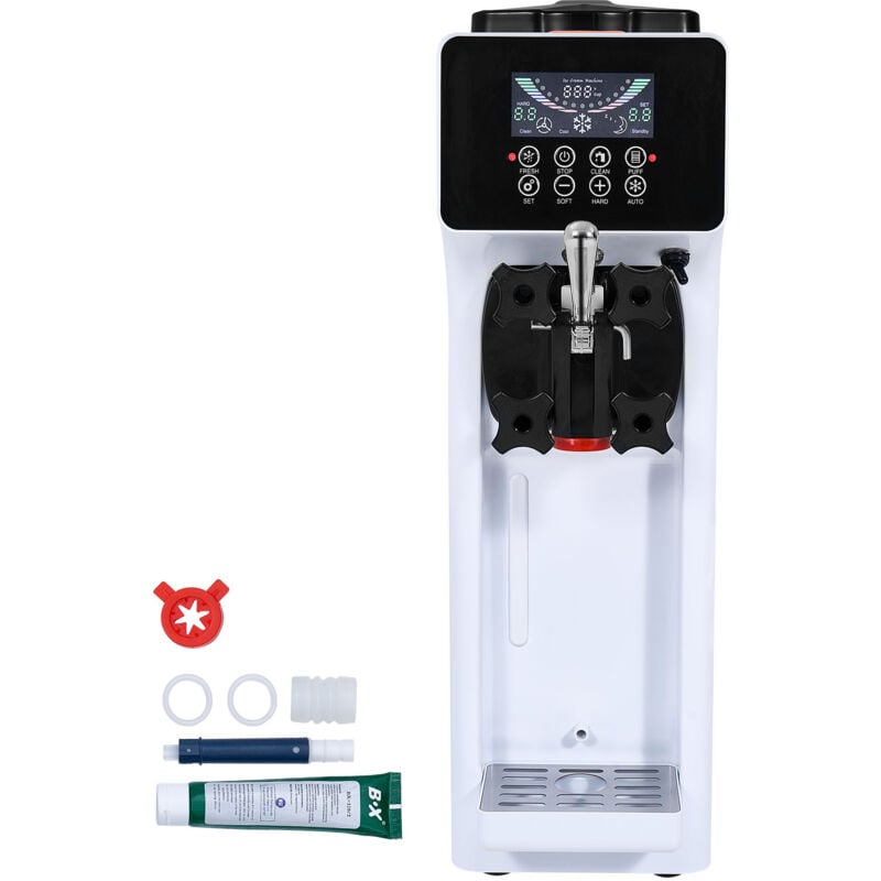 Mophorn - Kommerzielle Eismaschine, 10 l/h, 900 w, LCD-Bildschirm und praktisches Design für einfache Steuerung.