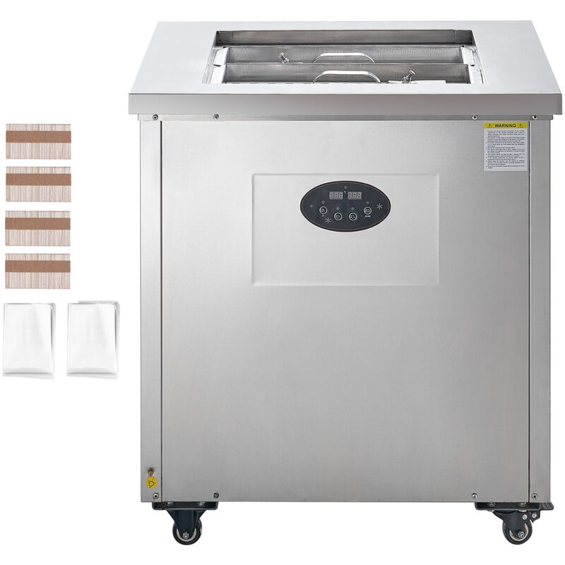 Mophorn - Kommerzielle Eismaschine – 2er-Formen-Set, 52-teiliges Fassungsvermögen, Wunder aus Edelstahl für Bars und Cafés