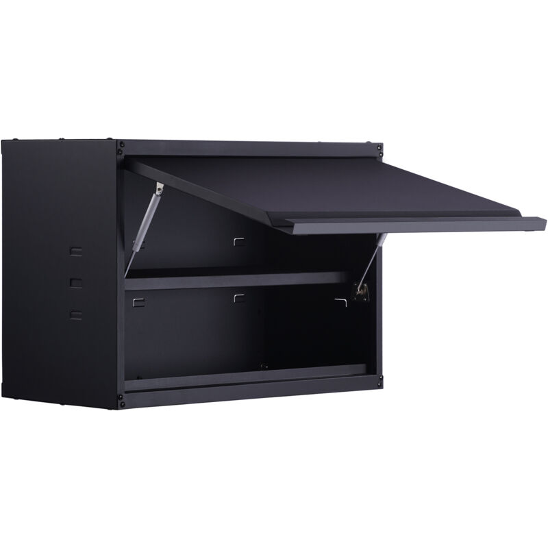 Metal Storage Cabinet, 120lbs Tragfähigkeit pro Regal, 20'' hoch Wandmontage Pulverbeschichtung Stahl Garage Schrank mit verstellbaren Regal,