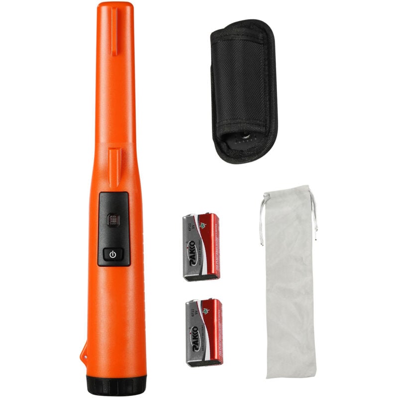 Mophorn Metalldetektor-Pinpointer, IP68 wasserdichter Handstab, 4,5 Zoll Erkennungstiefe, 3 Modi, professionelle Schatzsuchsonde mit Holster und