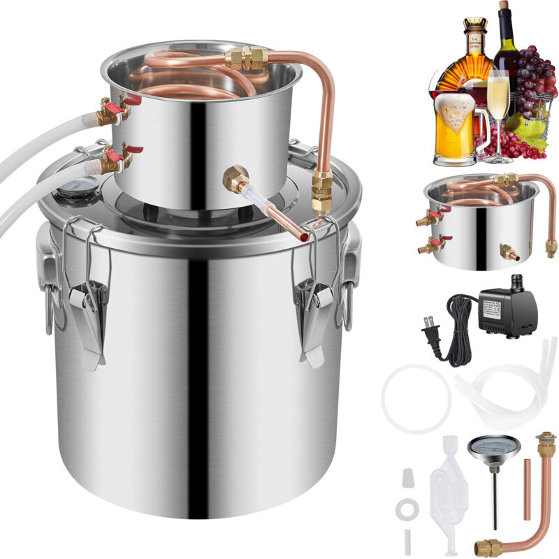 Moonshine Still Destillierset, 5,5 Gallonen Whisky-Destillierset mit Wasserpumpe - Mophorn