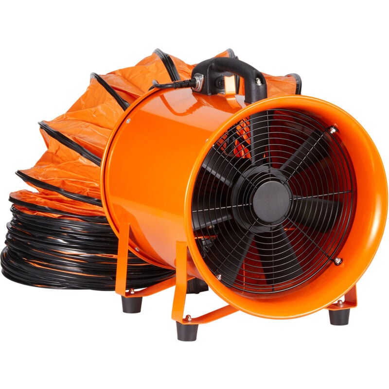 Mophorn Tragbarer Ventilator 254mm Hochleistungs-Zylinder-Ventilator mit 10m Schlauch 255W Hochleistungs-Abluftgebläse 1720CFM für Staub- und