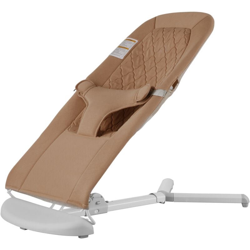 Babywippe, zusammenklappbarer Wippensitz für Babys von 0–9 Monaten, Wippenstuhl für Neugeborene mit 2 Liegewinkeln und 3-Punkt-Gurt - Mophorn