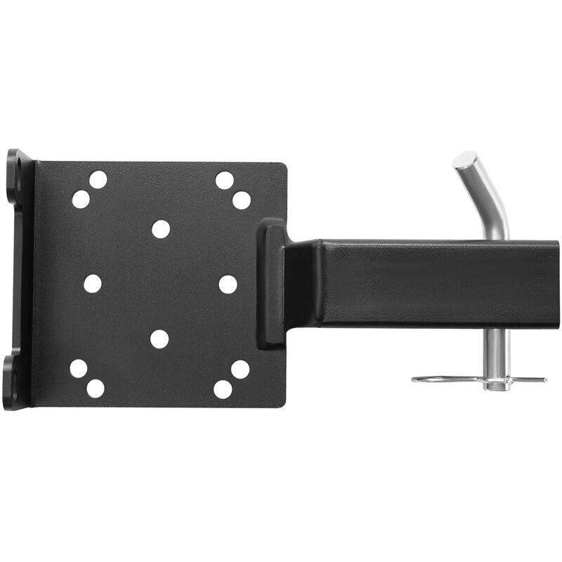 Mophorn Universal-Halterung für Anhängerkupplung, 1633 kg Belastbarkeit, Montageplatte für Seilwinden mit 50,8 mm Empfänger, 2- und 4-Bolzenlöcher,