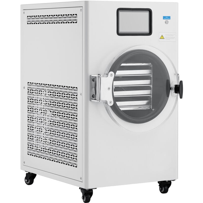 Mophorn Vakuum-Gefriertrockner, 3,8–5,9 kg/Charge, 4-lagige Tabletts, einstellbarer Timer und Temperaturregelung, für Obst, Gemüse, Fleisch, weiß