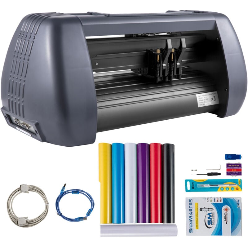 Vinyl-Schneidemaschine, 375-mm-Drucker, maximaler Papiervorschub von 14 Zoll, einstellbare Kraft und Geschwindigkeit, Plotter-Schneidegerät für die