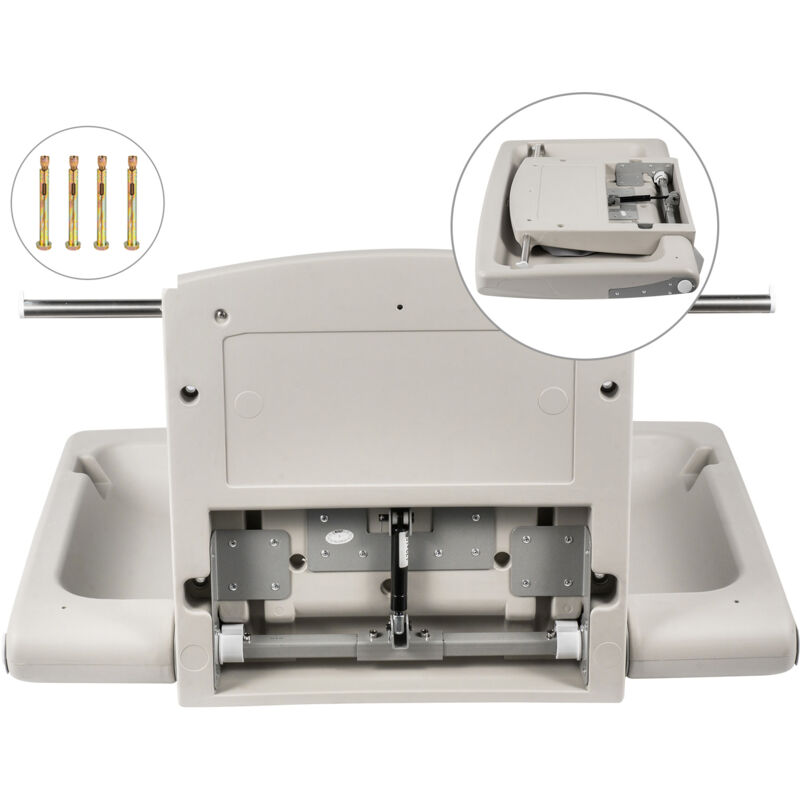 Mophorn Wandmontierte Baby Wickelstation Vertikaler Klapp-Wickeltisch, Horizontaler Baby Wickeltisch