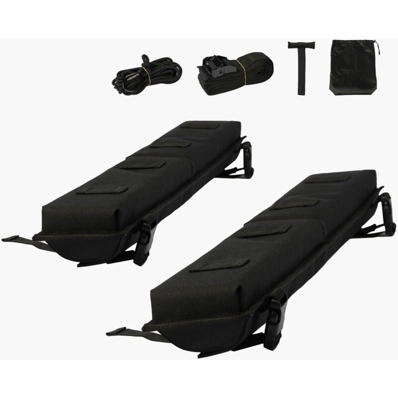 Mophorn - Weiche Dachgepäckträgerpolster von, 30 Zoll, universell für verschiedene Querträger. 176 Pfund Tragkraft für Gepäck, Kajak. Kommt mit 2