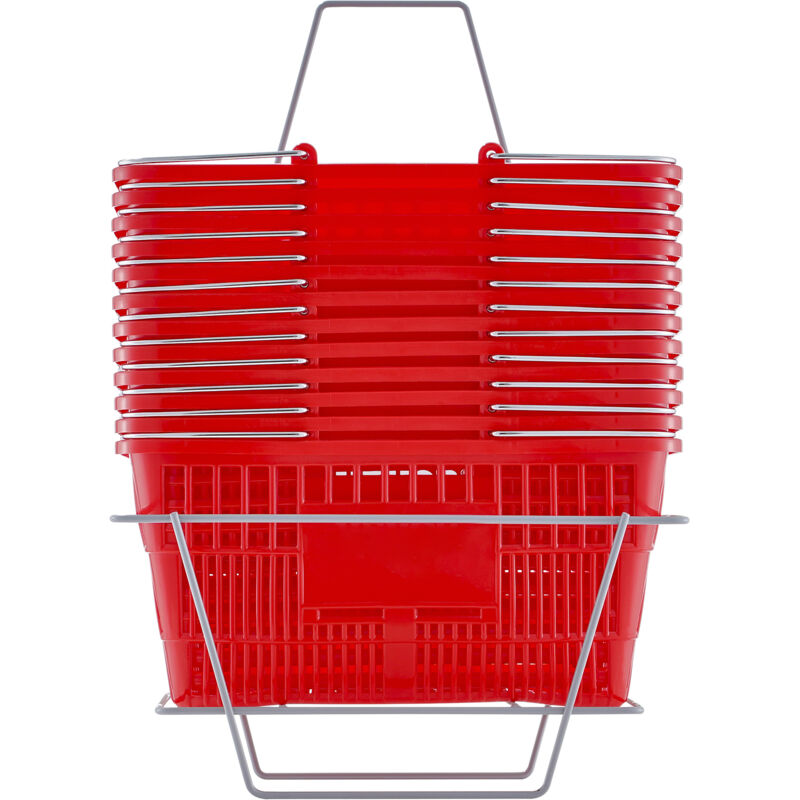 MophornDer-Einkaufskorb, erhältlich im 12er-Set, ist eine ausgezeichnete Wahl für Ihre Einkaufsbedürfnisse. Diese 21-Liter-Einkaufskörbe aus robustem