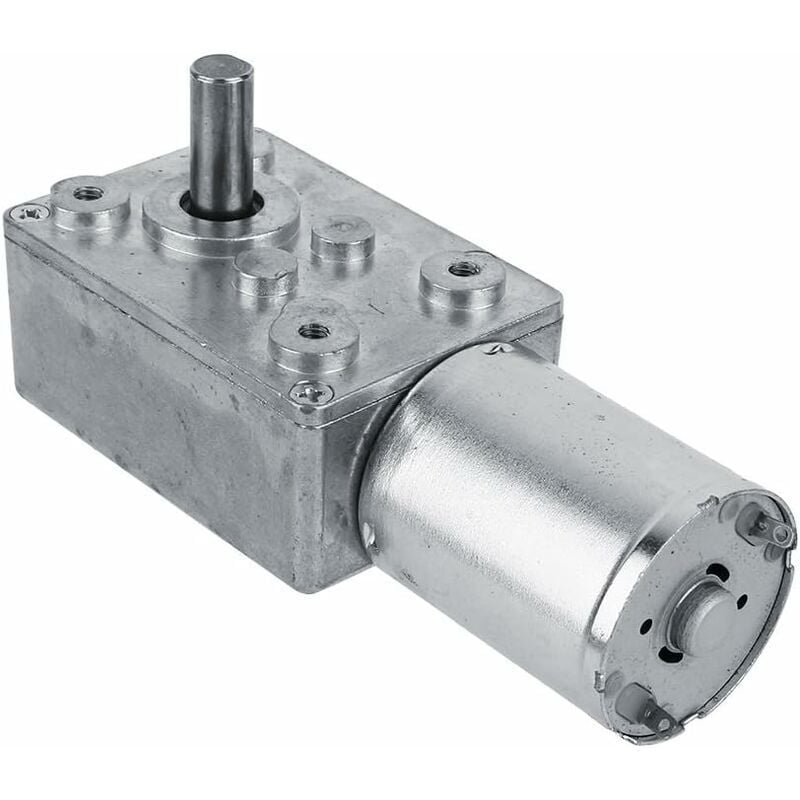 Hohe Drehmoment Reversible Reduktion Elektrische Motor Getriebe Schneckengetriebe Motor 12V 62RPM Silber