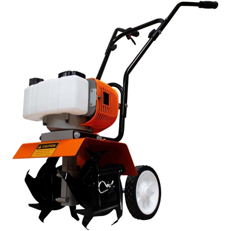 Monster Shop - 2Takt Benzin Gartenhacke 52CC kabellos Motorhacke Bodenfräse 9000U/min 4 Klingen