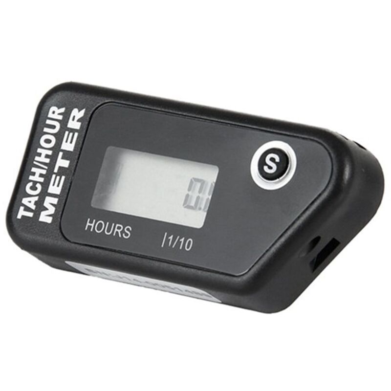 Motorrad-Geschwindigkeitsstundenzähler, Induktiver LCD-Digital-Akkumulierungsstundenzähler für Motorrad, ATV, Rasenmäher, LKW, Boot