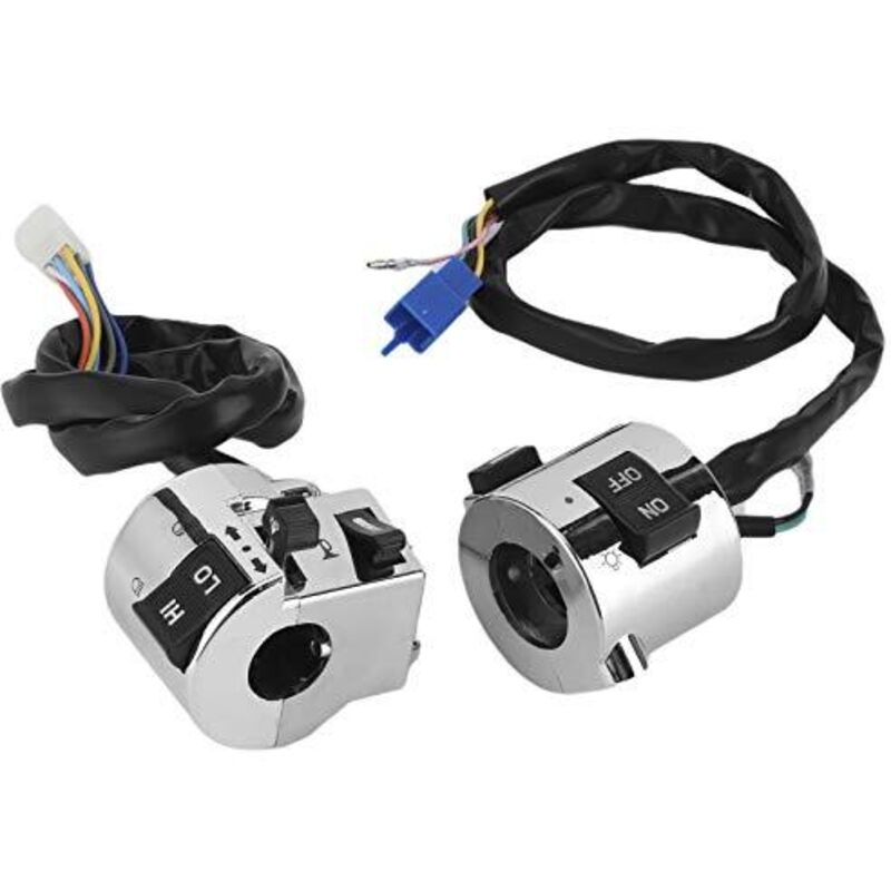 Motorrad-Lenkerbedienelemente – Motorrad-Lenkerschalter, Ersatz-Lenkerschalterknopf für Blinker, Scheinwerfer und Hupe