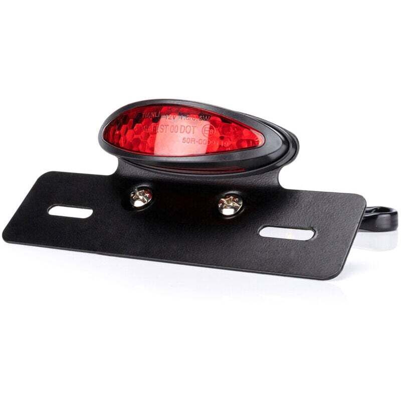 XVX - Motorrad Rücklicht Bremslicht Kennzeichenbeleuchtung Rot und Weiß Rot, Modell: Rot