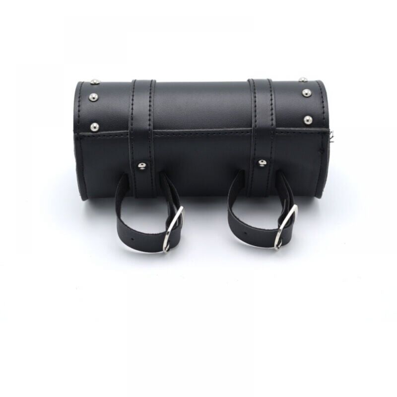 Motorrad-Satteltaschen, Leder-Motorrad-Werkzeugtasche, Universal-Motorrad-Satteltaschen, schwarze Leder-Motorrad-Werkzeugtasche, mit 2