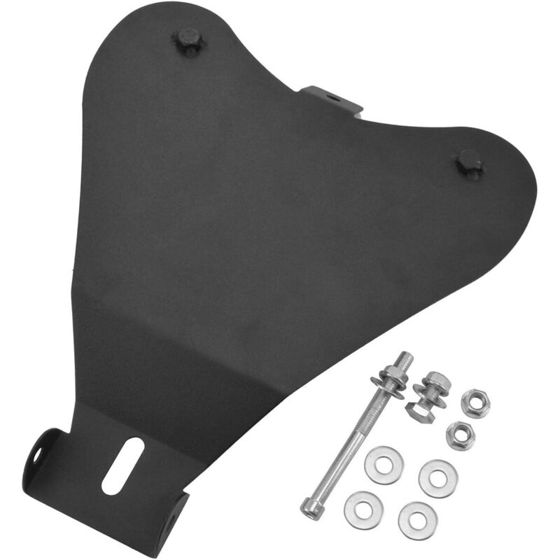 Motorrad-Solositz-Grundplatte, robuste Stahl-Grundplatte, schwarz, passend für Harley Sportster 883 1200 Chopper Bobber (Grundplatte mit schwarzem