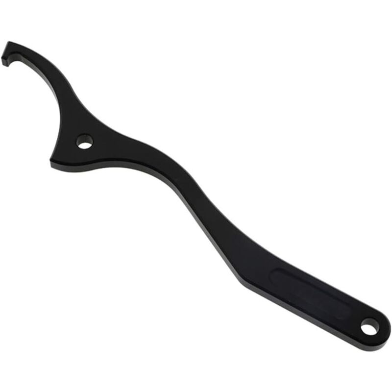 Aougo - Motorrad-Stoßdämpferschlüssel, Motorrad-Stoßdämpferschlüssel, Einstellwerkzeug für Motorrad-Stoßdämpfer, Schwarz