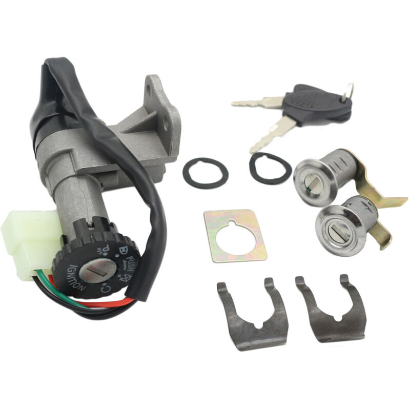 Motorrad ZüNdung Schalter Tasten Sperre Eingestellt für 50Cc 150Cc GY6 Roller Moped Jonway Roketa