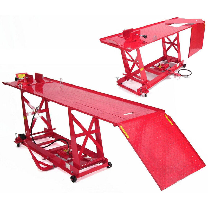 Motorradhebebühne pneumatisch Motorradheber 450kg Hebebühne 66152