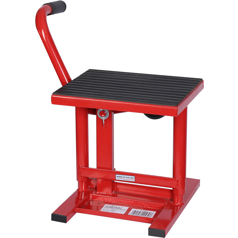 Motorradheber bis zu 135 kg mit 31-41cm Arbeitshöhe, Motorradständer Motorradhebebühne Hebebühne für Reparaturen am Motorrad - Wiltec