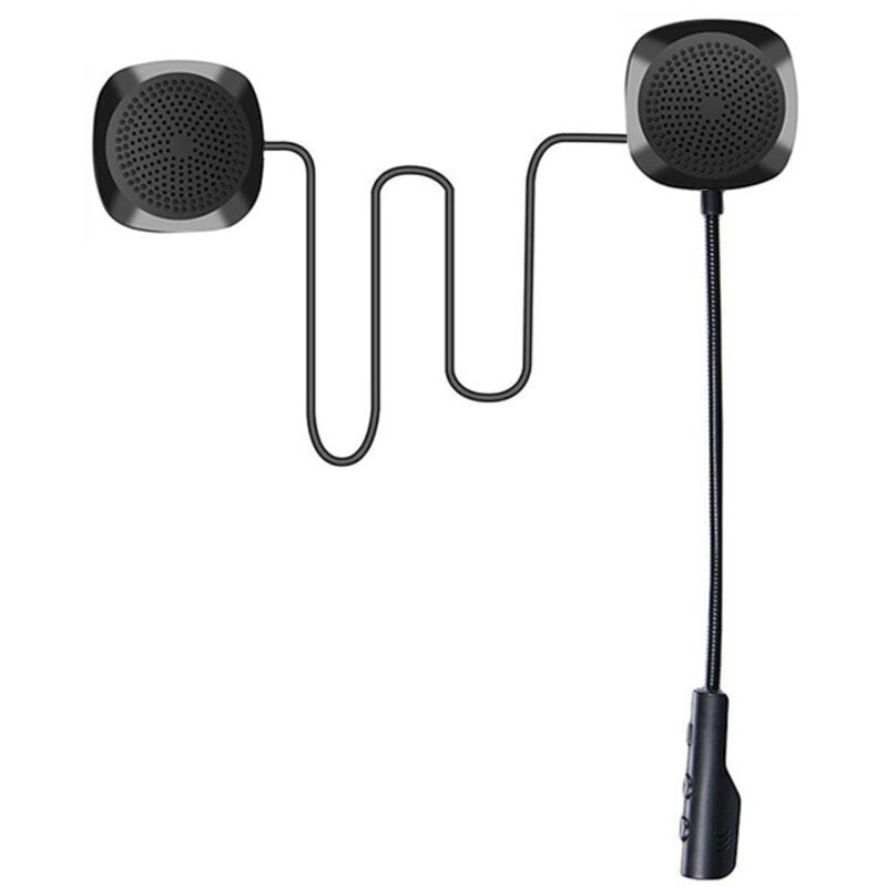 Motorradhelm Bluetooth Headset Drahtloser Kopfhörer Freihändiger Kopfhörer mit Musiksteuerungsmikrofon