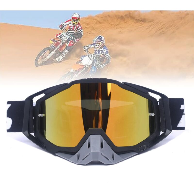 Motorradsicherheit, Offroad-Motorradbrille, Motocross-Brille, geeignet für Motorräder, Rennwagen, Offroad-Rennen, Dirtbikes, Geländefahrzeuge, Ski