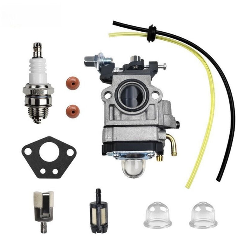 Motorsense Vergaser-Reparatursatz 40-5 43 52CC BC520 CG430 mit Dichtung, Schlauch, Zündkerze und Kraftstofffilter