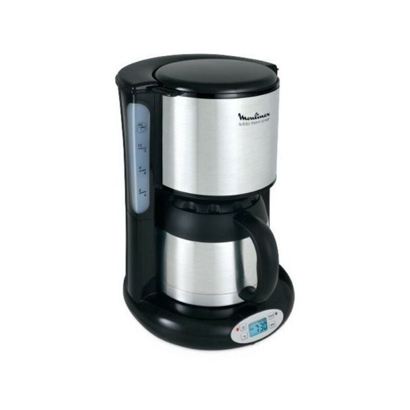 Moulinex - Programmierbare isolierte kaffeemaschine 12 tassen 800w schwarz / edelstahl ft362811